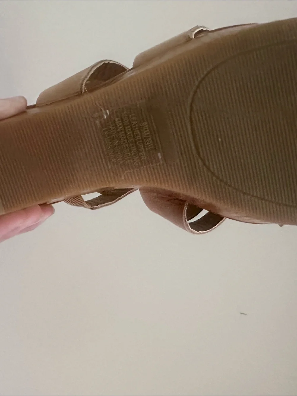 Women's Strappy Wedge Sandals - Tan lucky brand sz 9.5 W